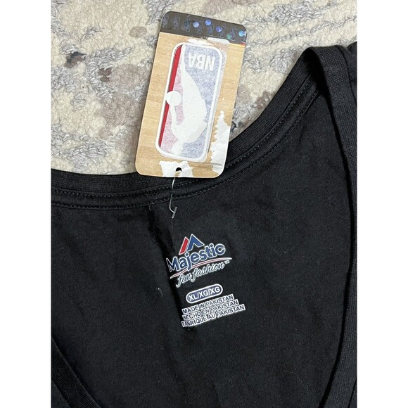 NWT Majestic NBA Toronto Raptors Women's V-Neck Tee XL T-Shirt 100% Cotton - Picture 4 of 8